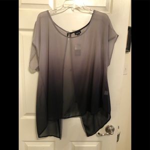 Ombré Sheer Blouse